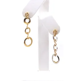 14K Gold Reverse-able Circle Earrings