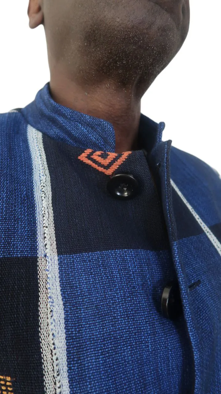 Blazer Homme Pagne Africain Senoufo - Élégance, authenticité et Histoire