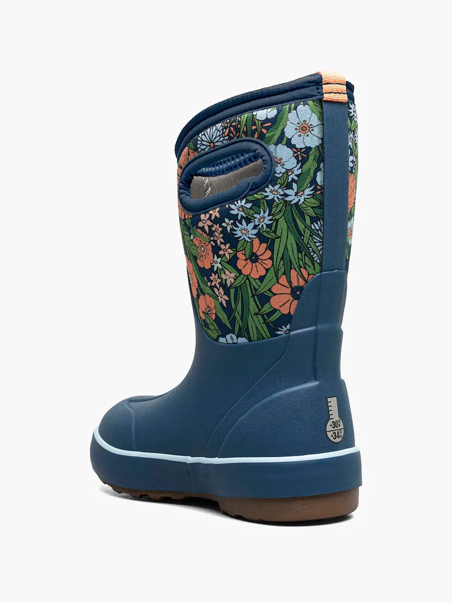 Bogs - Kids Classic II - Vintage Floral Blue Multi