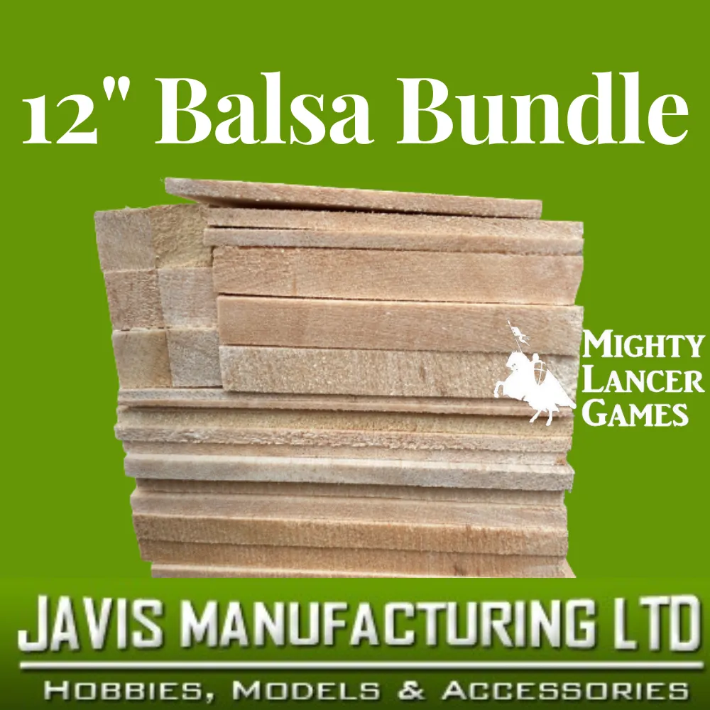 Giant 12" Balsa Wood Bundle