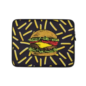 Hamburger and Fries Laptop Sleeve