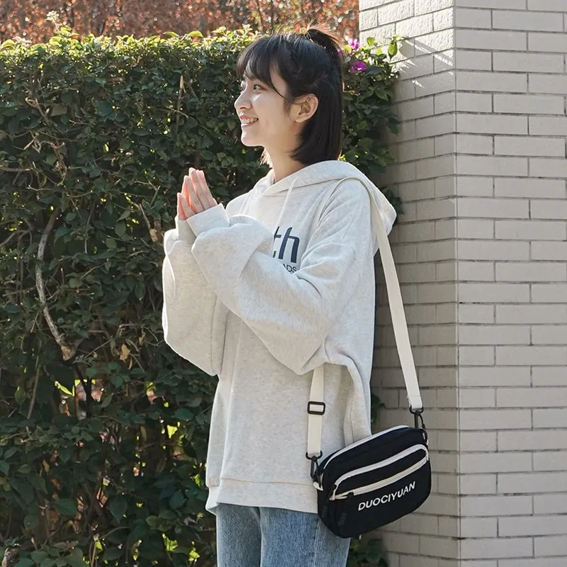 Japanese Harajuku Simple Style Gray Hoodie