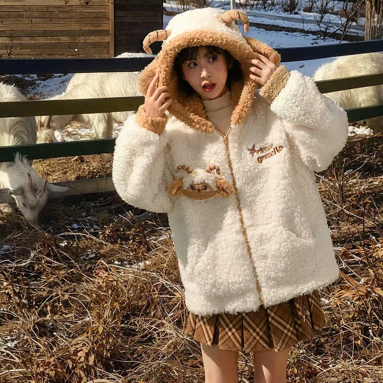 Kawaii Antelope Princess Doll Hooded Sweatshirt