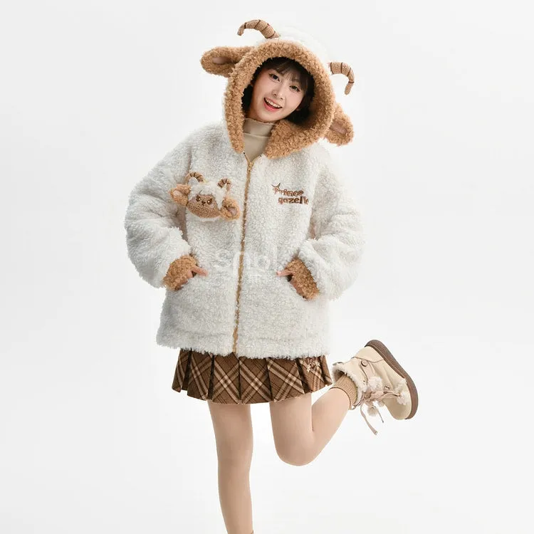 Kawaii Antelope Princess Doll Hooded Sweatshirt