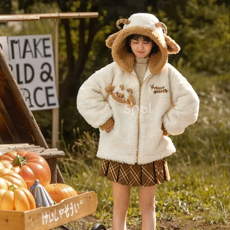 Kawaii Antelope Princess Doll Hooded Sweatshirt