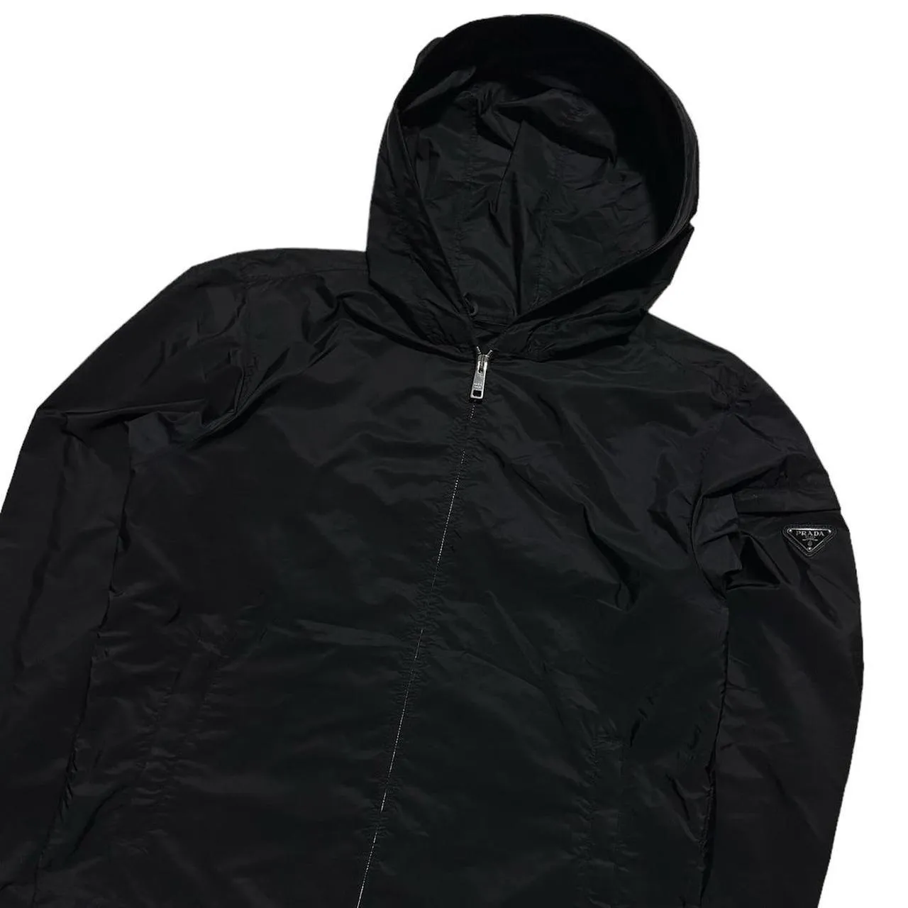 Prada Black Nylon Winbreaker Jacket