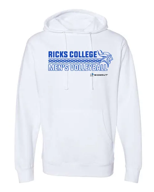 Rick's College Classic Unisex White Hooded Sweatshirt