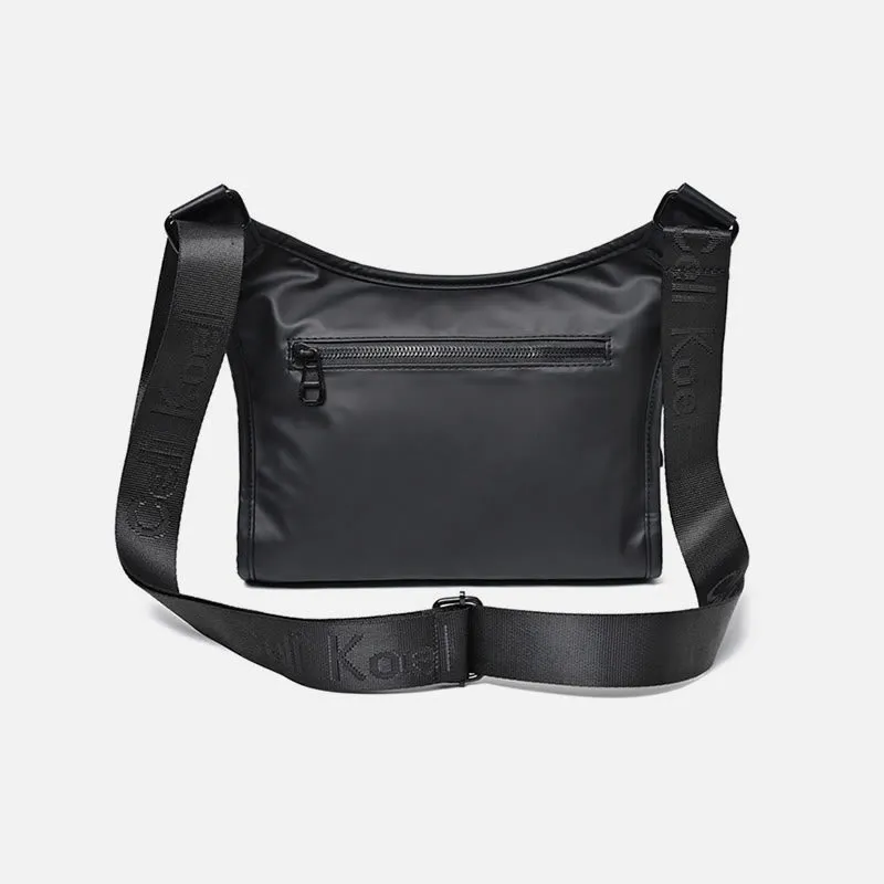 Simple Wide Strap Messenger Bag Mens Durable Cross Body Bag